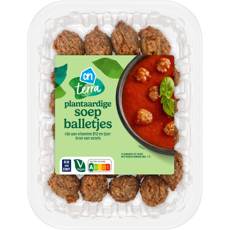 Een afbeelding van AH Terra Plantaardige soepballetjes