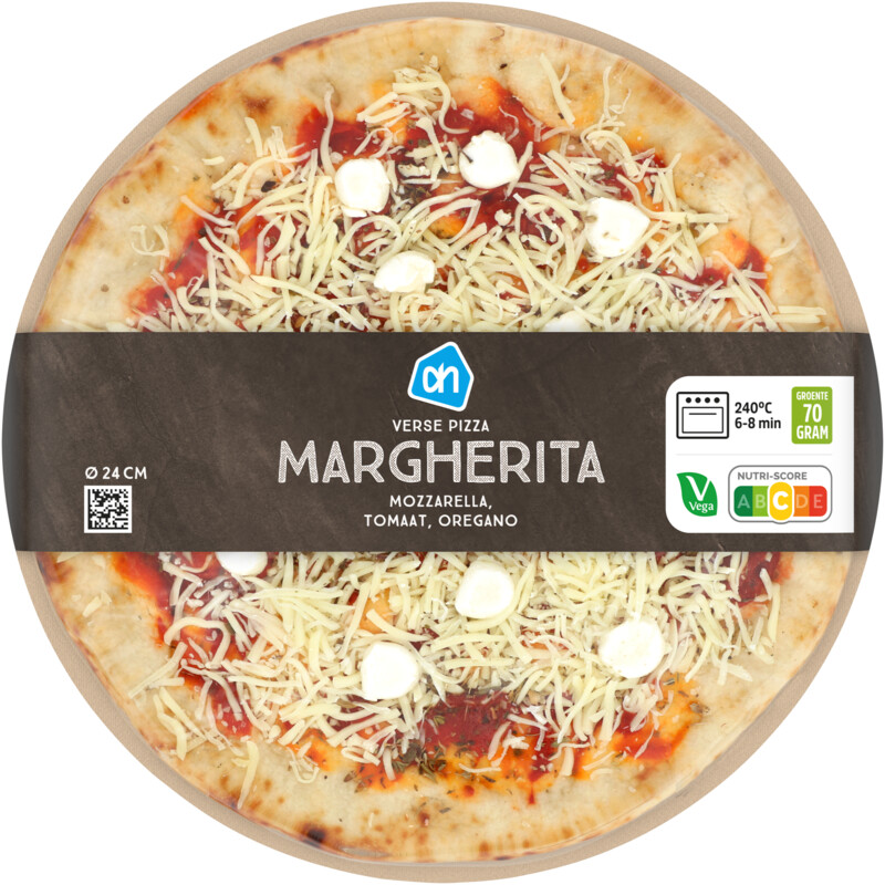 Een afbeelding van AH Verse pizza margherita online only