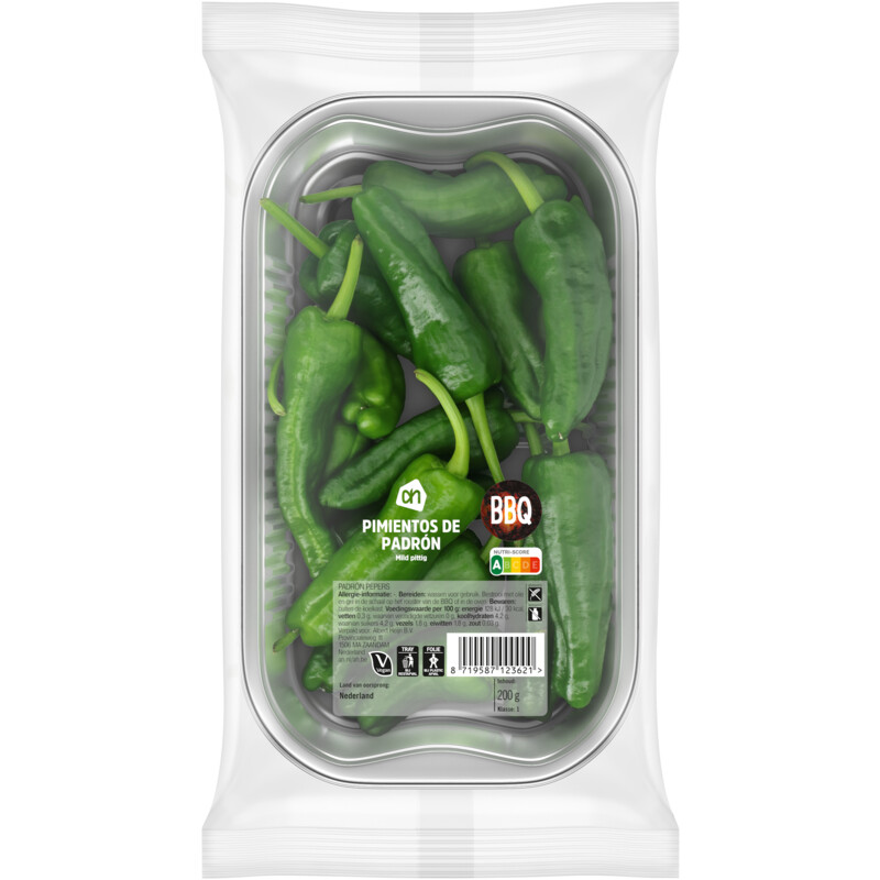 Een afbeelding van AH Pimientos de padrón pepers