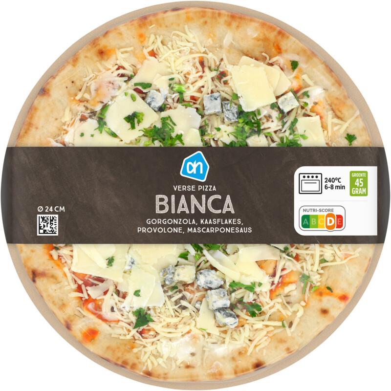 Een afbeelding van AH Verse pizza bianca online only
