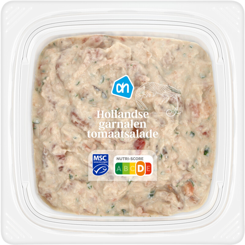 Een afbeelding van AH Hollandse garnalen tomaatsalade