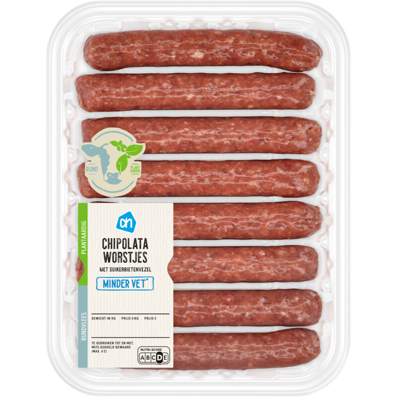 Een afbeelding van AH Chipolataworstjes minder vet 8 stuks