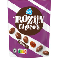 Een afbeelding van AH Rozijn choco's