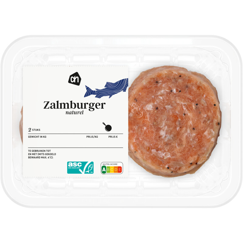 Een afbeelding van AH Zalmburger naturel
