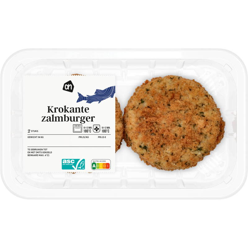 Een afbeelding van AH Krokante zalmburger