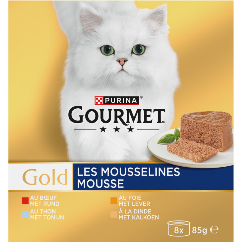 Een afbeelding van Gourmet Gold mousse tonijn lever kalkoen rund