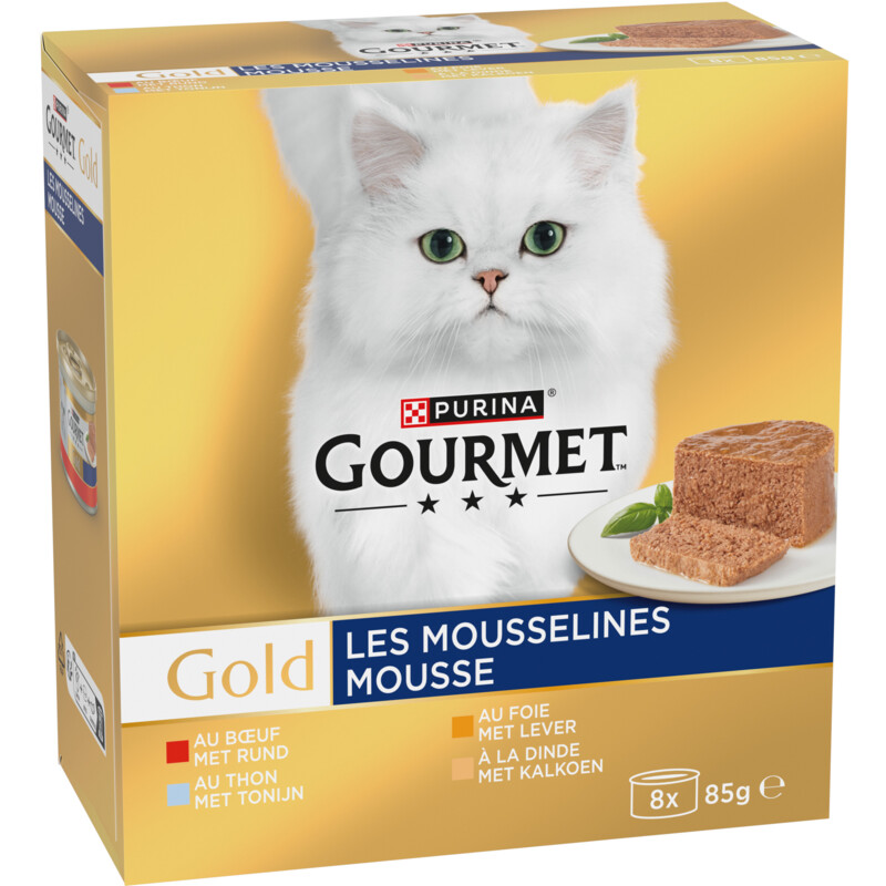 Een afbeelding van Gourmet Gold mousse tonijn lever kalkoen rund