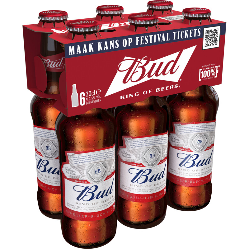 Een afbeelding van Bud Pilsener 6-pack