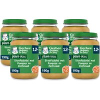 Een afbeelding van Gerber Organic Baby stoof pompoen 12m+ 6-pack