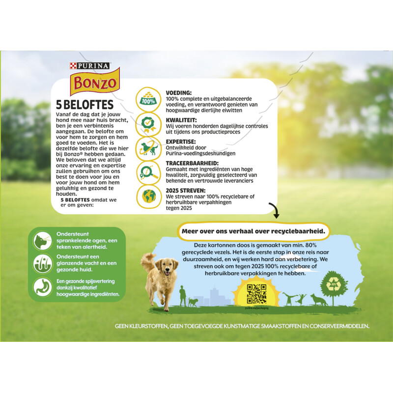 Een afbeelding van Bonzo Maaltijdzakjes in saus met rund kip lam