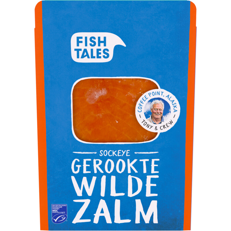 Een afbeelding van Fish Tales Sockeye gerookte wilde zalm