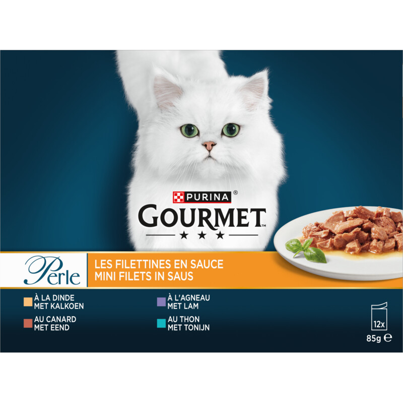 Een afbeelding van Gourmet Perle minifilets in saus eend tonijn lam