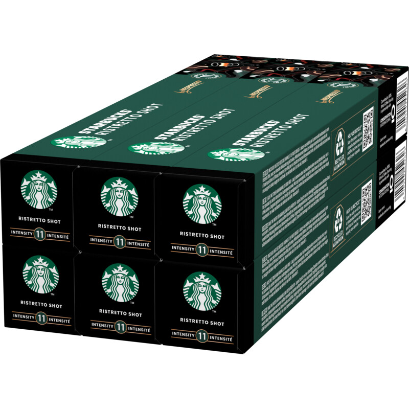 Een afbeelding van Starbucks Nespresso Ristretto Shot 6-pack