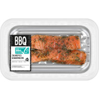 Een afbeelding van AH BBQ zalmspies gemarineerd