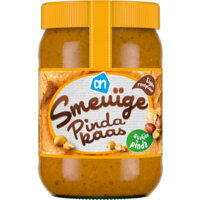 Een afbeelding van AH Smeuïge pindakaas stukjes noot