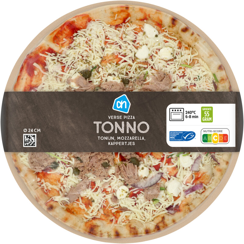 Een afbeelding van AH Verse pizza tonno online only