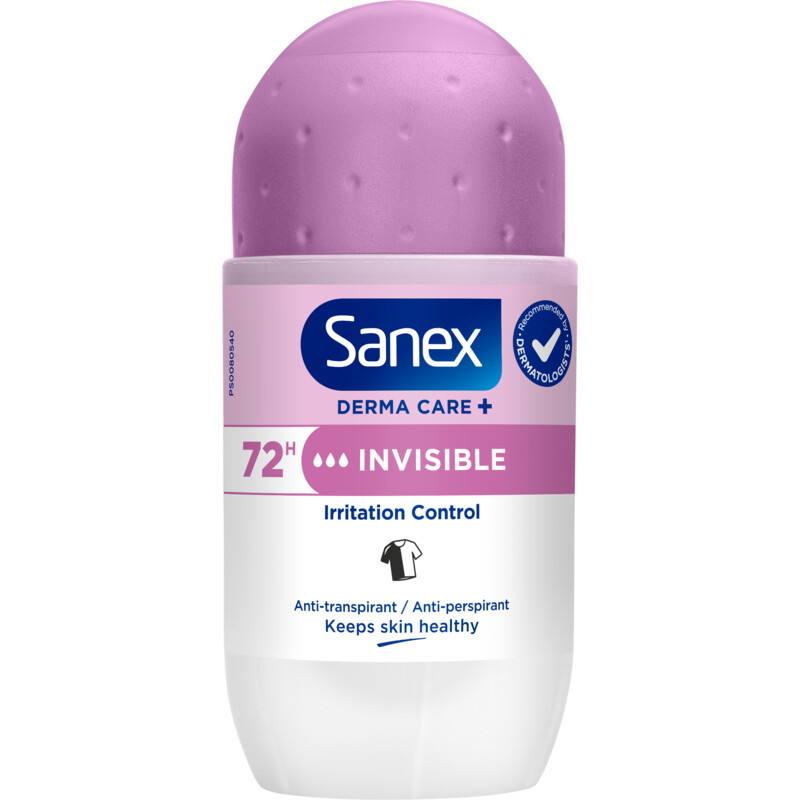 Een afbeelding van Sanex Derma care+ invisible deodorant roller
