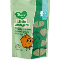 Een afbeelding van Olvarit Puzzel crackers erwt basilicum 15m+