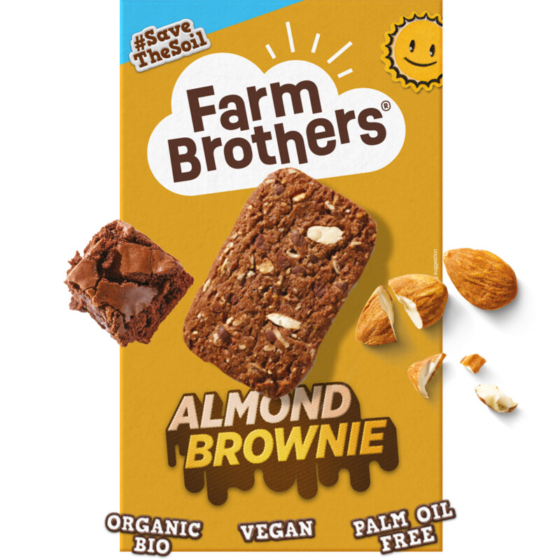 Een afbeelding van Farm Brothers Vegan brownie almond