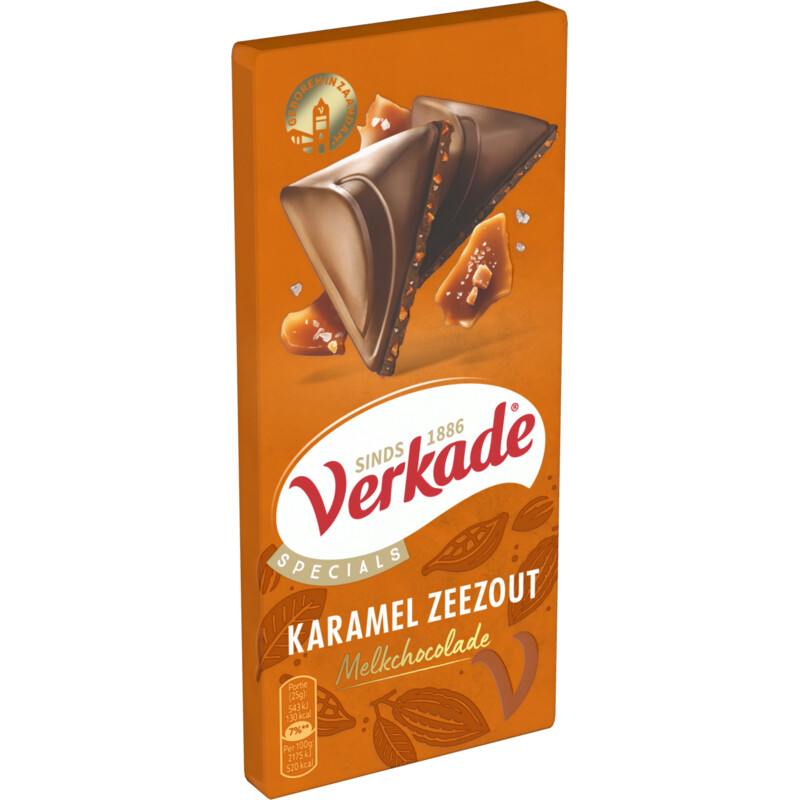 Een afbeelding van Verkade Specials karamel zeezout melkchocolade