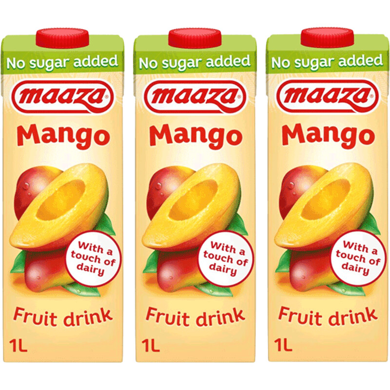 Een afbeelding van Maaza GST Mango 3-pack