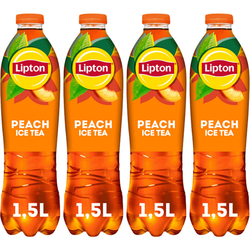 Een afbeelding van Lipton Ice tea peach 4-pack