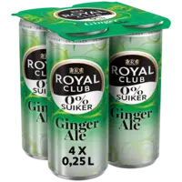 Royal Club Ginger ale 0% 4-pack