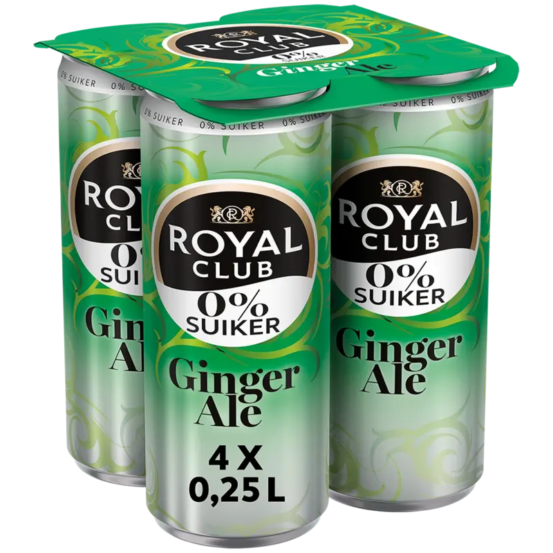 Ginger ale 0% 4-pack