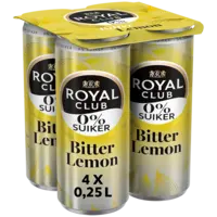 Royal Club Bitter lemon 0% suiker 4-pack