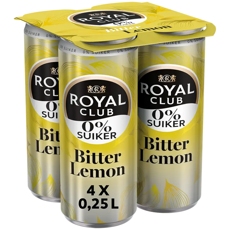 Royal Club Bitter lemon 0% suiker 4-pack