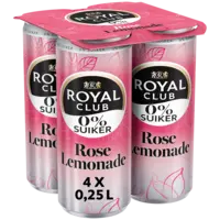 Royal Club Rose lemonade 0% suiker 4-pack