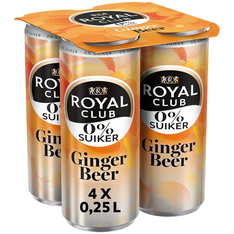 Ginger beer 0% suiker 4-pack