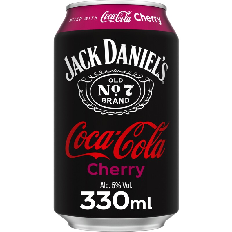 Een afbeelding van Jack Daniels Whiskey & coca cola cherry