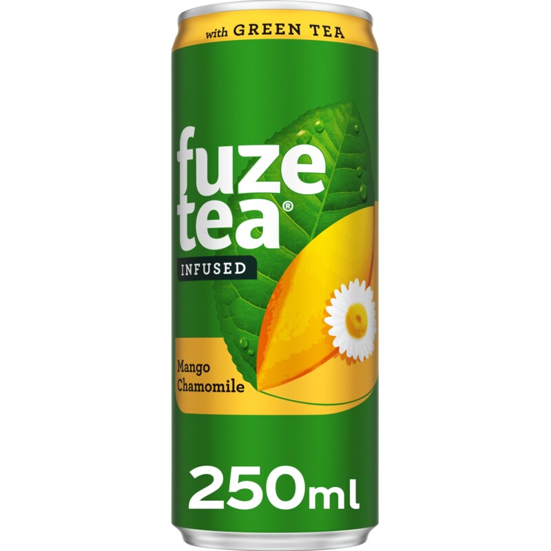 Een afbeelding van Fuze Tea Green ice tea mango chamomile