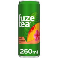 Een afbeelding van Fuze Tea Black ice tea peach hibiscus