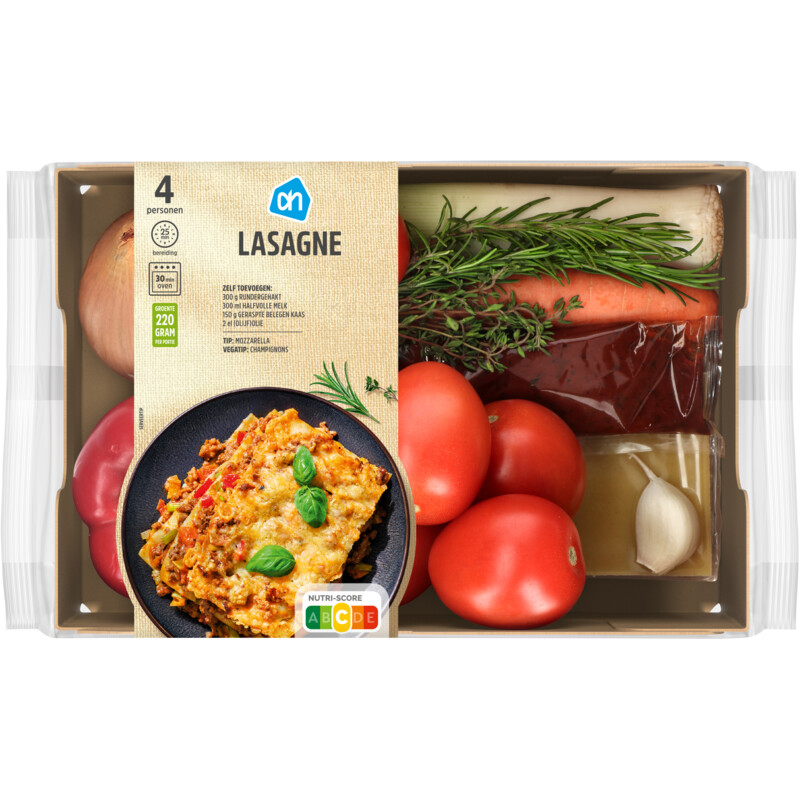 Een afbeelding van AH Lasagne verspakket