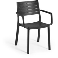 Een afbeelding van Keter Stoel 2pack grafiet