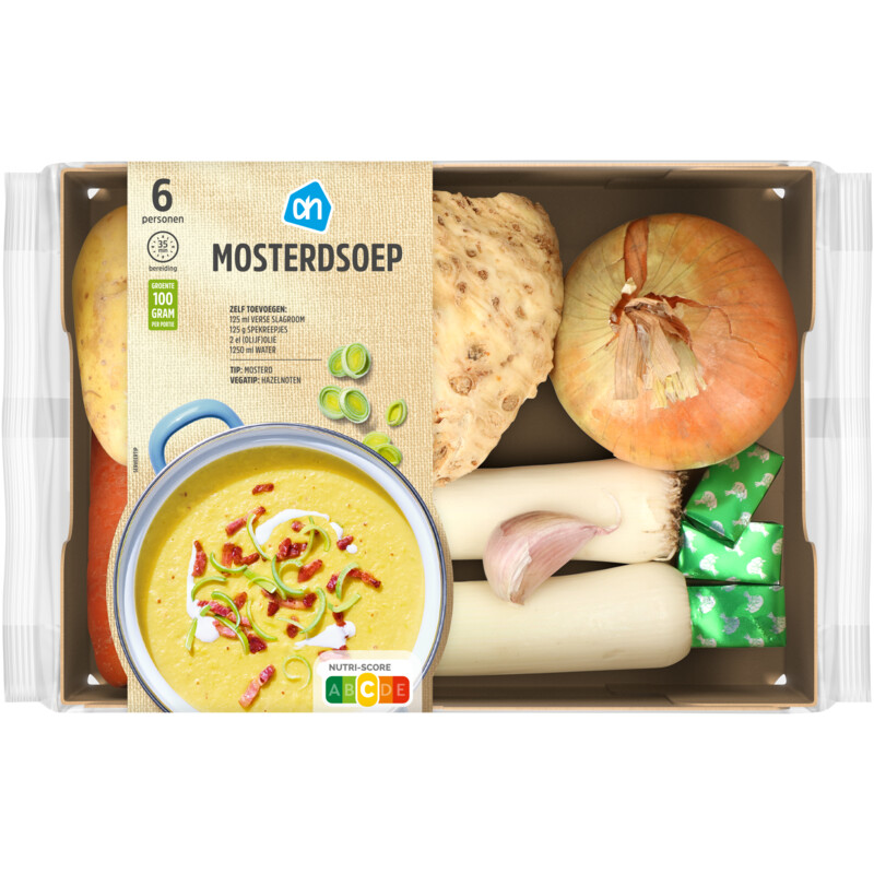 Een afbeelding van AH Mosterdsoep verpakket