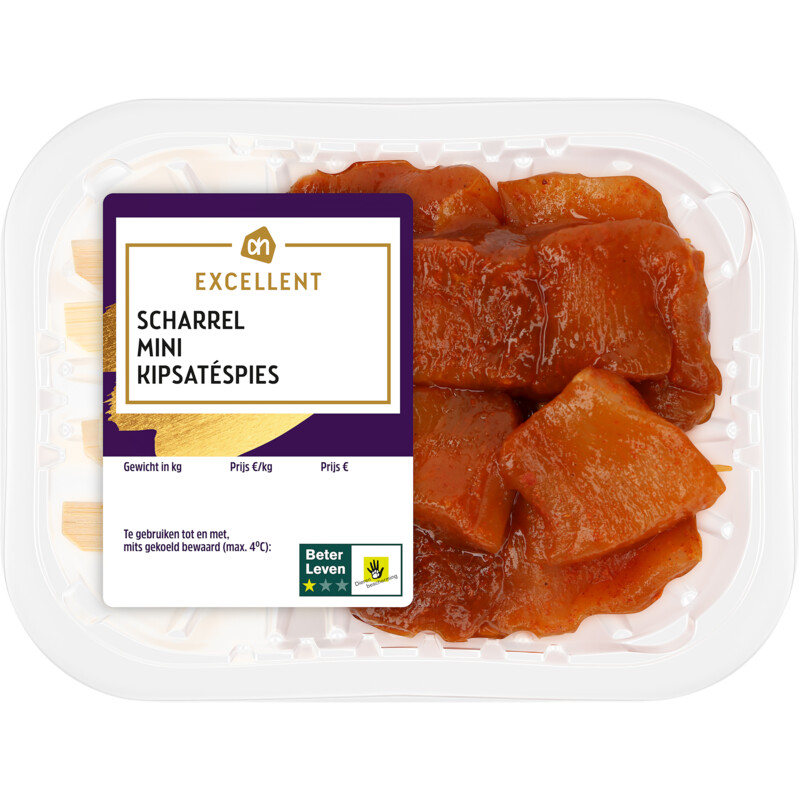 Een afbeelding van AH Excellent Mini scharrel kipsatespies