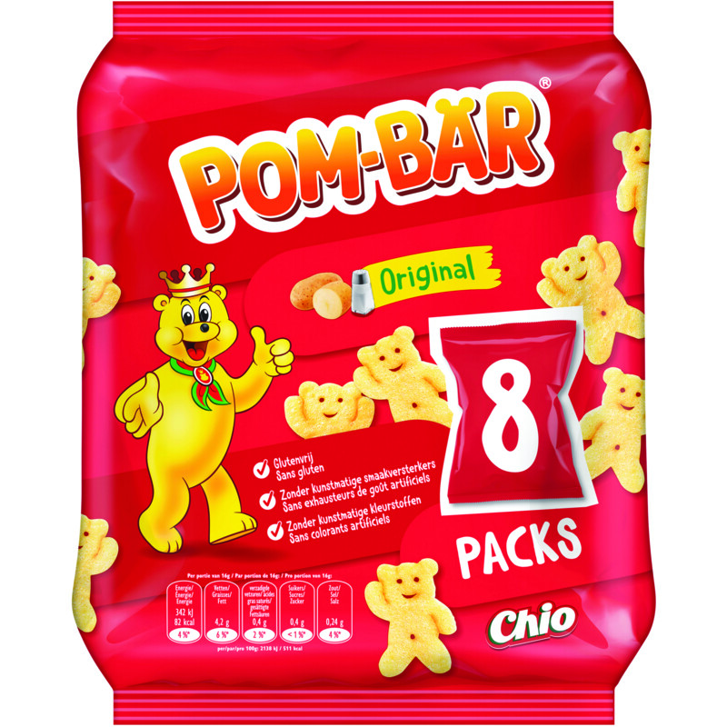 Een afbeelding van Chio Pom-bär original 8-pack