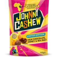 Een afbeelding van Johnny Cashew Chocolate honey sea salt limited edition