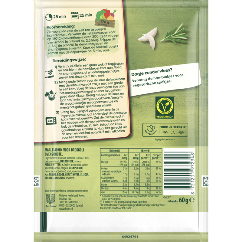 Een afbeelding van Knorr Maaltijdmix broccoli ovenschotel