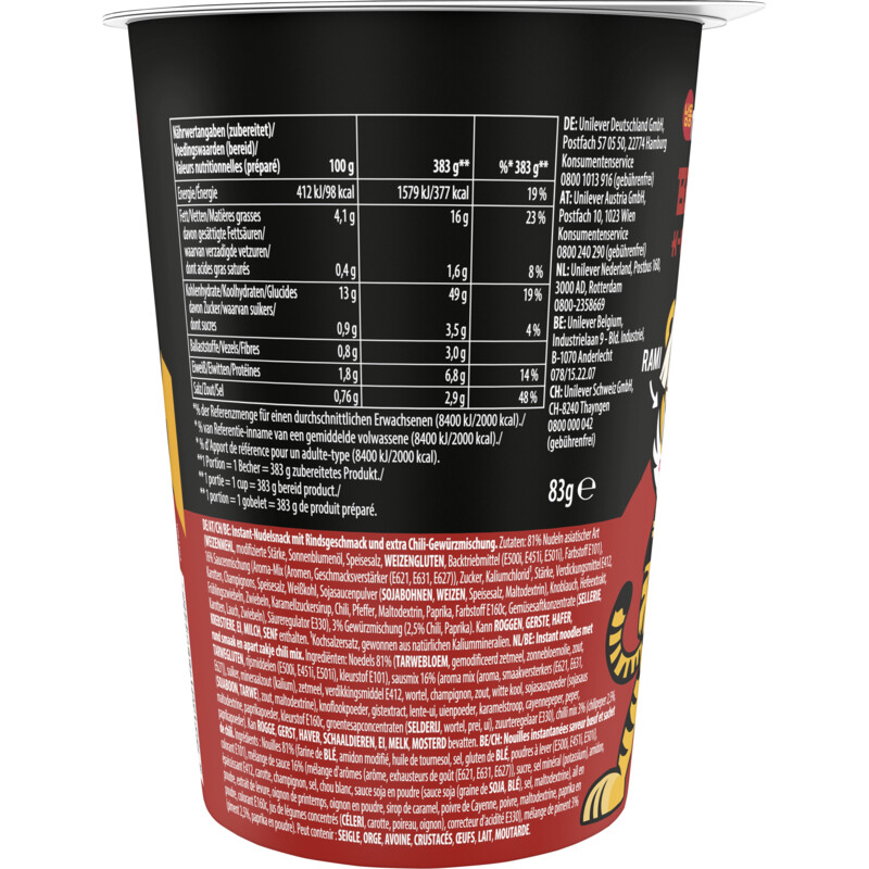 Een afbeelding van Namdong Beef jjigae k-noodles flavour