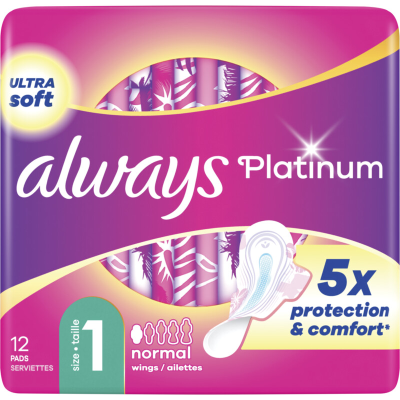 Een afbeelding van Always Platinum ultra normal maandverband
