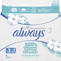 Een afbeelding van Always Maandverband organic cotton night