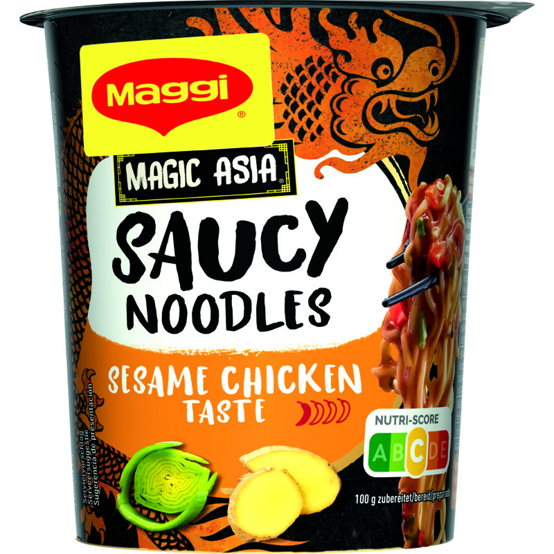Een afbeelding van Maggi Saucy noodles sesame chicken