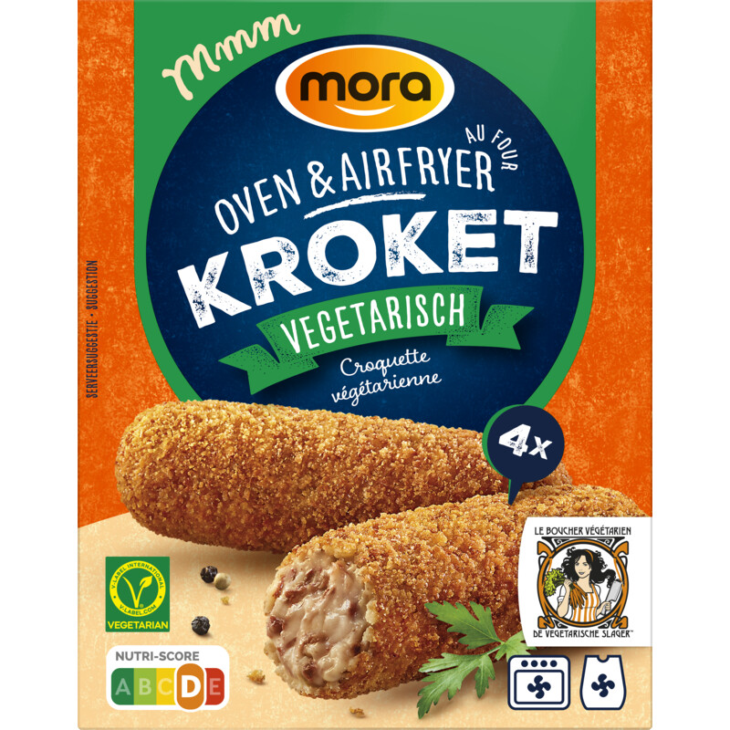 Een afbeelding van Mora Vegetarische draadjesvlees kroketten