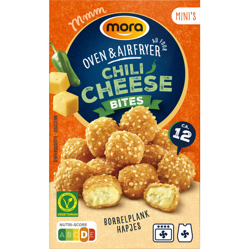 Een afbeelding van Mora Oven & airfryer chili cheese bites