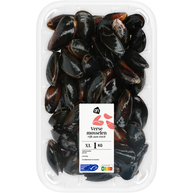 Een afbeelding van AH Verse mosselen XL