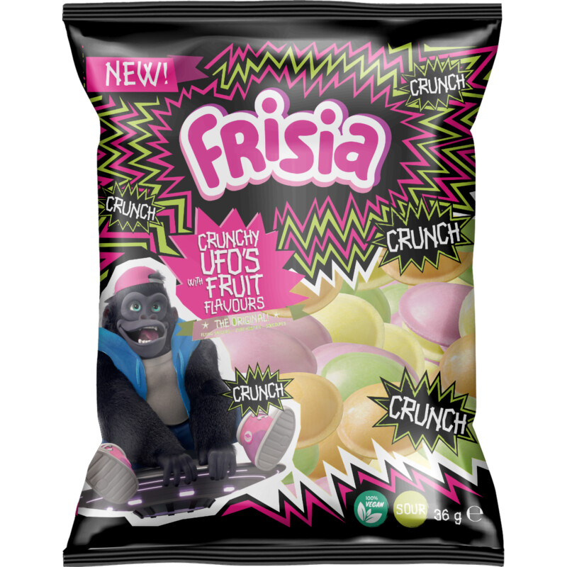 Een afbeelding van Frisia Crunchy ufo's fruit flavours